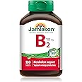 Jamieson Vitamin B2 Riboflavin 100 mg Tablets, Metabolism Support, Supports Energy Production, and Healthy Red Blood Cells. V