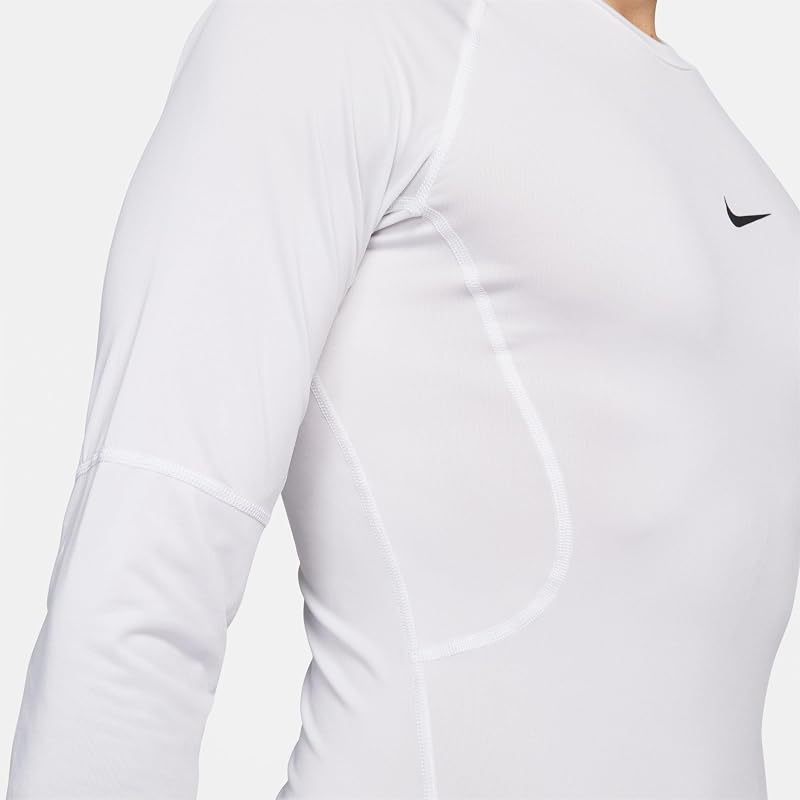 FB7919-100 M NP DF Tight Top LS Maglia Lunga Uomo White/Black Taglia L