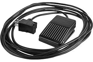 KOOCA Momentary Foot Switch Pedal Normally Off Press and Hold to On 10ft/3m UL-Listed Extension Cord and 3-Prong Piggyback Plug Power Tools Lamp Deadman Electric Accessories 15A 250VAC