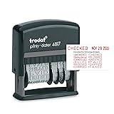 Trodat Printy 4817 Economy Dial-A-Phrase, 12