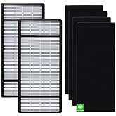 2 True HEPA Replacement Filter H and 4 Carbon Pre Filter B Compatible with Honeywell Filter H HRF-H1 HRF-H2,Compatible with H