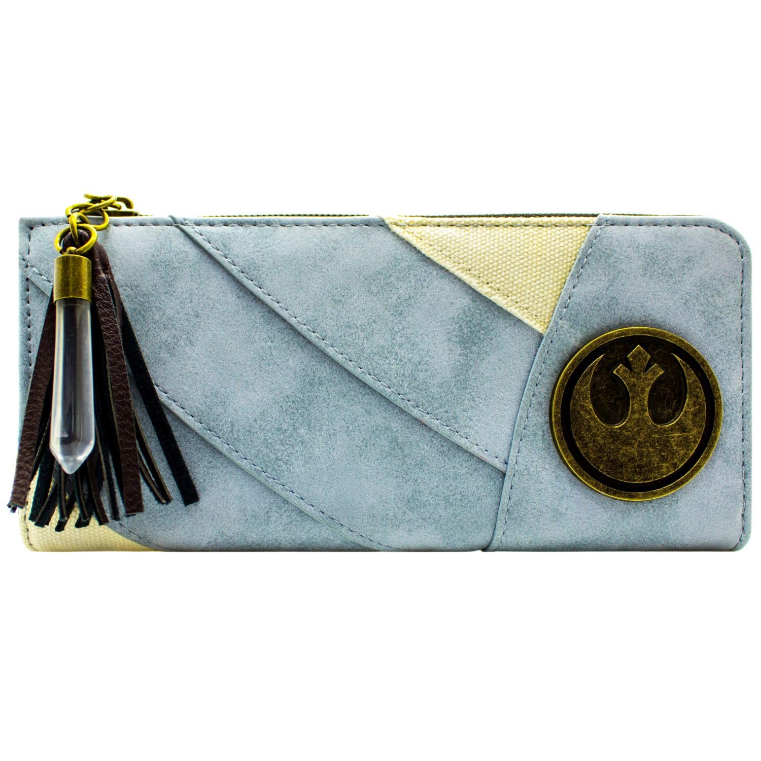 Vineen Last Star Jedi Wars Rey Outfit Rebel Emblem Purse Clutch Coin Pocket & Card Holder, Blue
