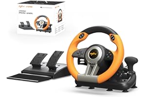 PC Racing Wheel,PXN V3II 180 Degree Universal Usb Car Sim Race Steering Wheel with Pedals for Xbox One, Xbox Series X/S, PS3,