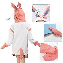 DAZCOS Anime Cosplay Sweatshirt Hoodie With Ears