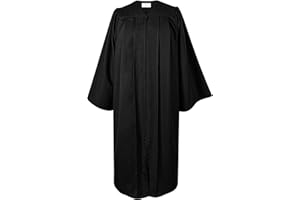 Herrenbek Matte Choir Robe for Church Judge Robes Costumes Pulpit Robe Pastor Baptism Graduation Gown for High School