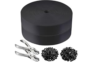 ALOSUTR Chain Link Fence Privacy Strip, Privacy Fence, 492 ft. Fence Privacy Strip, (Includes 400 Clasps + 2 Hole Punch) Black，Suitable for Decks, patios,grates, Wire mesh and More.