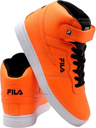 fila black and orange shoes