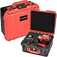 Hard Case for Milwaukee M18 Impact and Torque Wrench - Tool Set Bag for Milwaukee M18 Wrench, Waterproof/Shockproof Tool Box for Milwaukee 2/1 3/4 3/8 Cordless Torque Wrench/Battery/Charger(Case Only)