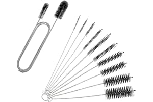 Reusable Drain Brush Cleaner Set, 11 Pcs Flexible Brush Kit for Kitchen Sink Plumbing, Aquarium, Fish Tank, Straw, Hummingbir