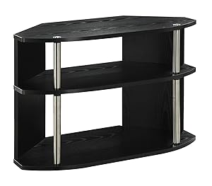 Convenience Concepts Designs2Go Swivel TV Stand, Black