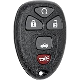 Vurkcy Key Fob Replacement for 2006-2013 Chevrolet Impala | 05-07 Monte Carlo/ 06-11 DTS &amp; Buick Lucerne Car Keyless Entry Remote Control, OUC60270 OUC60221, 5 Buttons