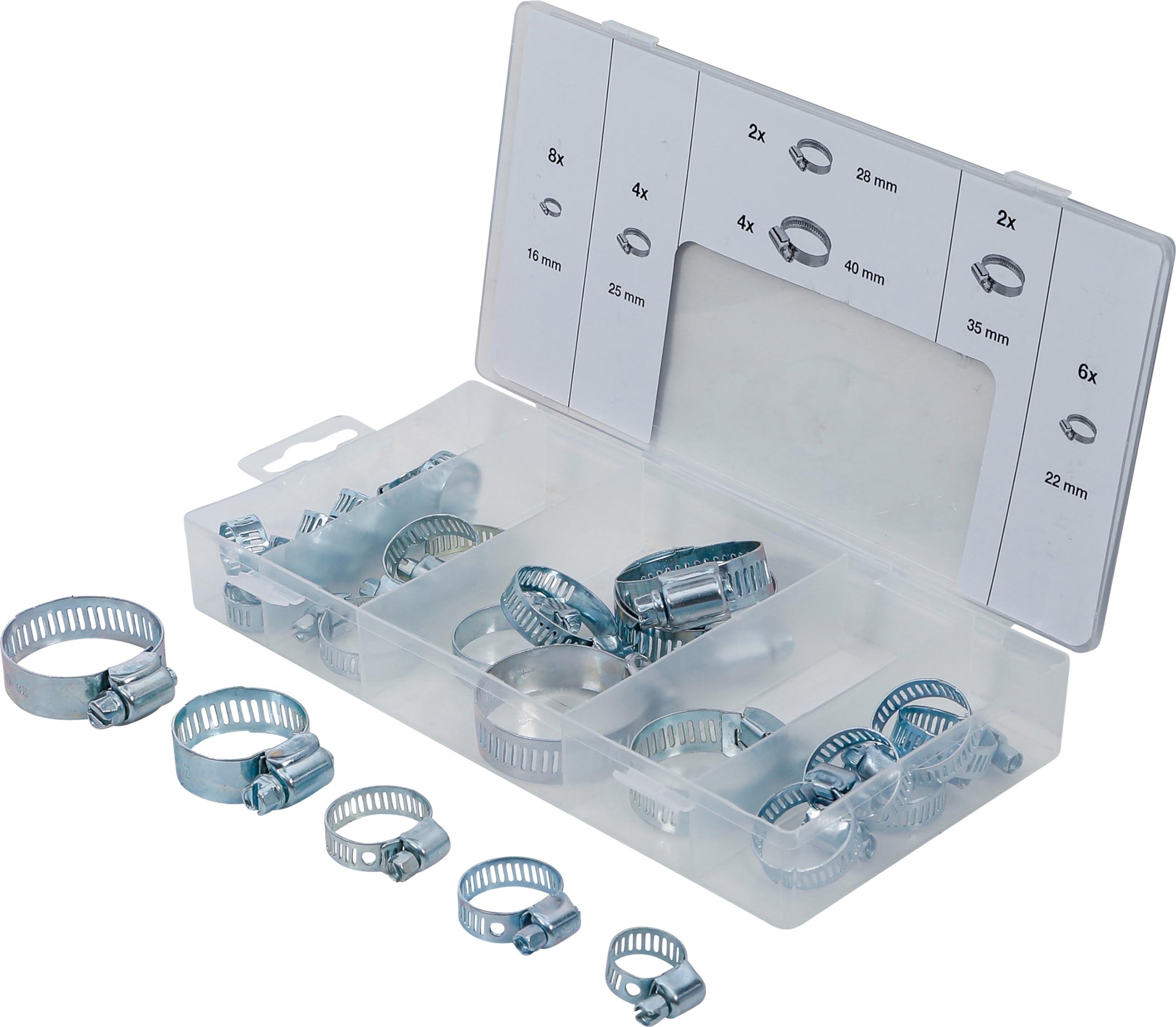 BGS 8055 | Hose Clamp Assortment | Ø 16 - 40 mm | 26 pcs.