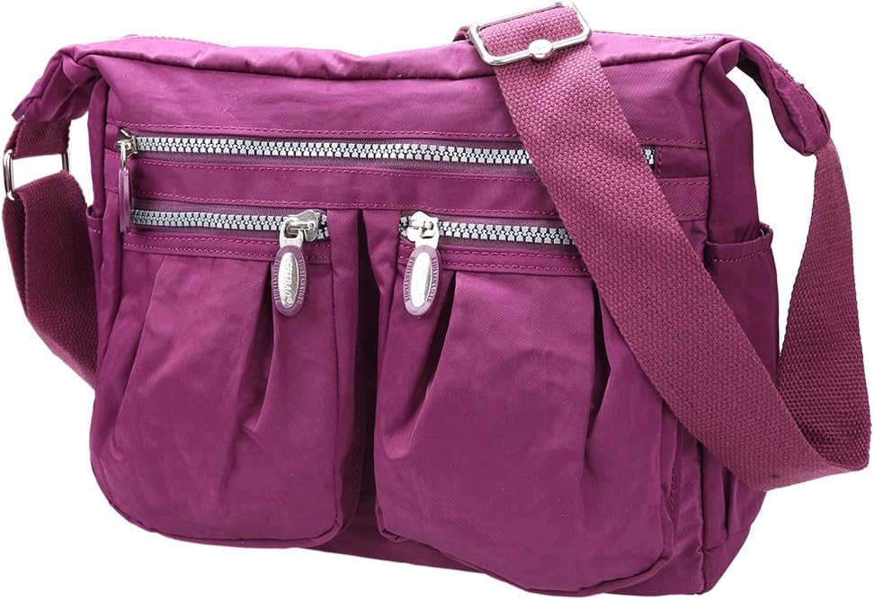 Fantastic Zone Waterproof Multi Pocket Cross Body Bag Casual Handbag Travel Tote Messenger Shoulder Bag