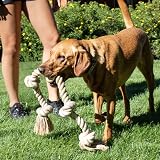 Fida Large Dog Rope Toy 92cm Indestructible Cotton Tug for Dogs view 6