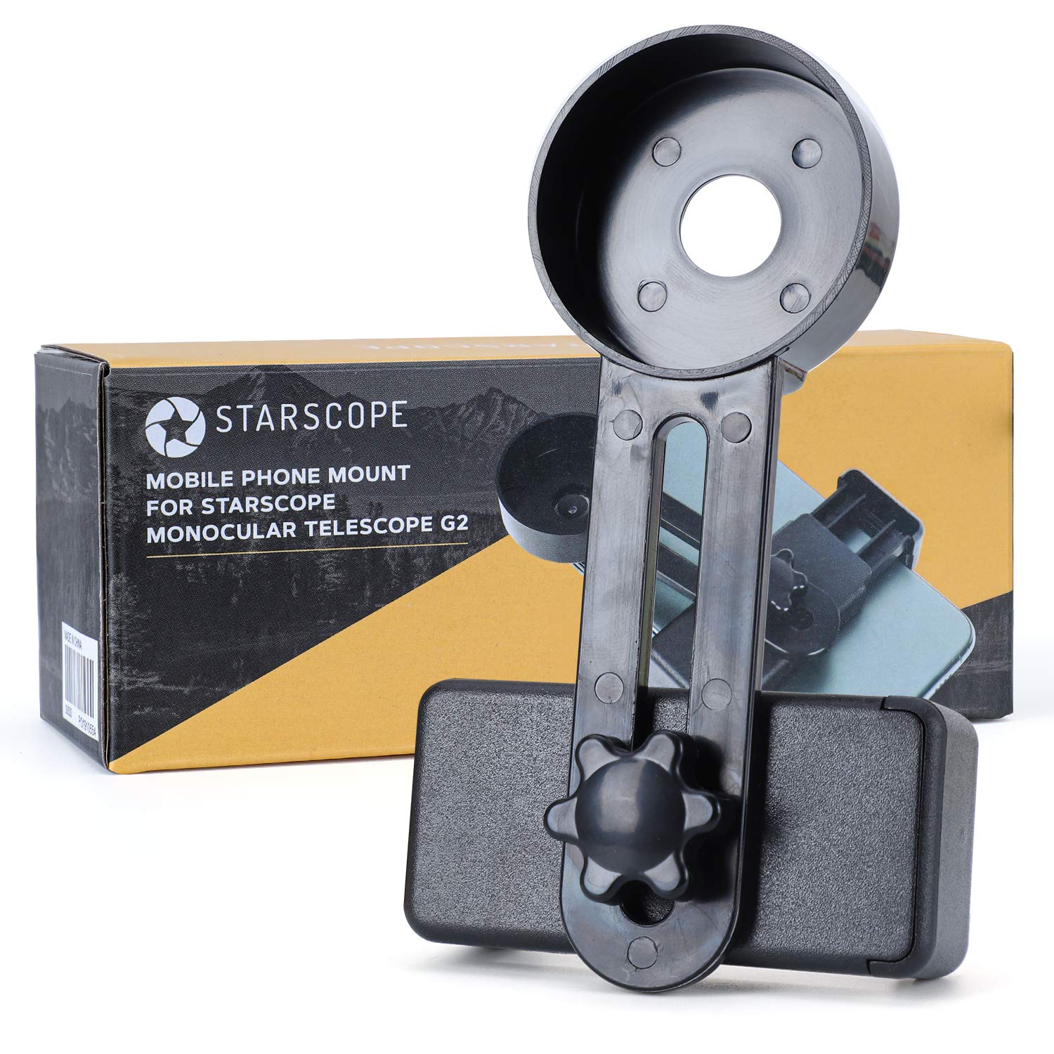 StarScope Monocular Telescope Phone Mount - Spring-Loaded Mobile Telescope Adapter for StarScope Monocular G2 | Easy to Use Smartphone Telescope Adapter | Telescope Phone Adapter for Photos On The Go