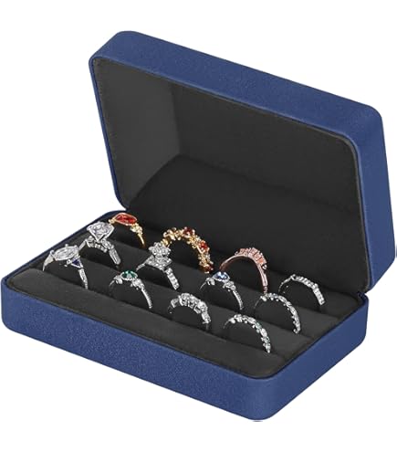 Jewelry Box Extra Small リングケース Amazon.com: Ring Storage Boxes for Multiple Rings, Compact