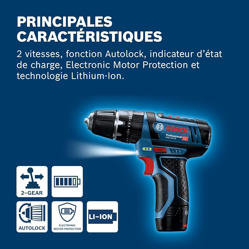 Bosch PRO perceuse-visseuse à percussion GSB 12V-15