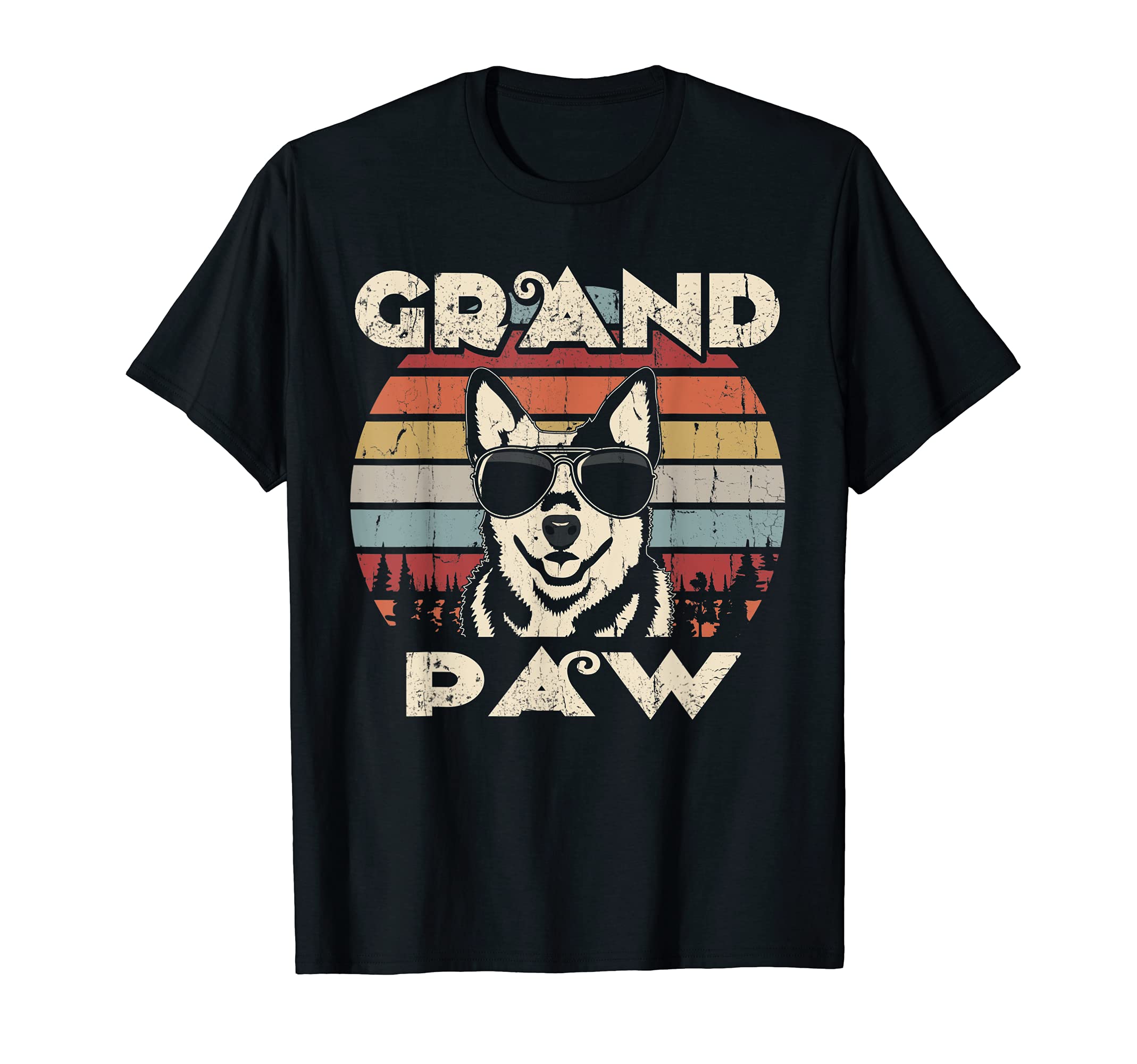 Grand Paw Cattle Dog dog lovers vintage retro T-Shirt