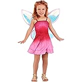 Toddler Disney Fairies Rosetta Costume Dress & Wings - Kid's Disney Fairy Cosplay Dress - Girl's Fairy Outfit