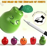 yoptote Wooden Play Food Set 10 Types Fruit Preschool Kitchen Toys Cutting Veg view 3