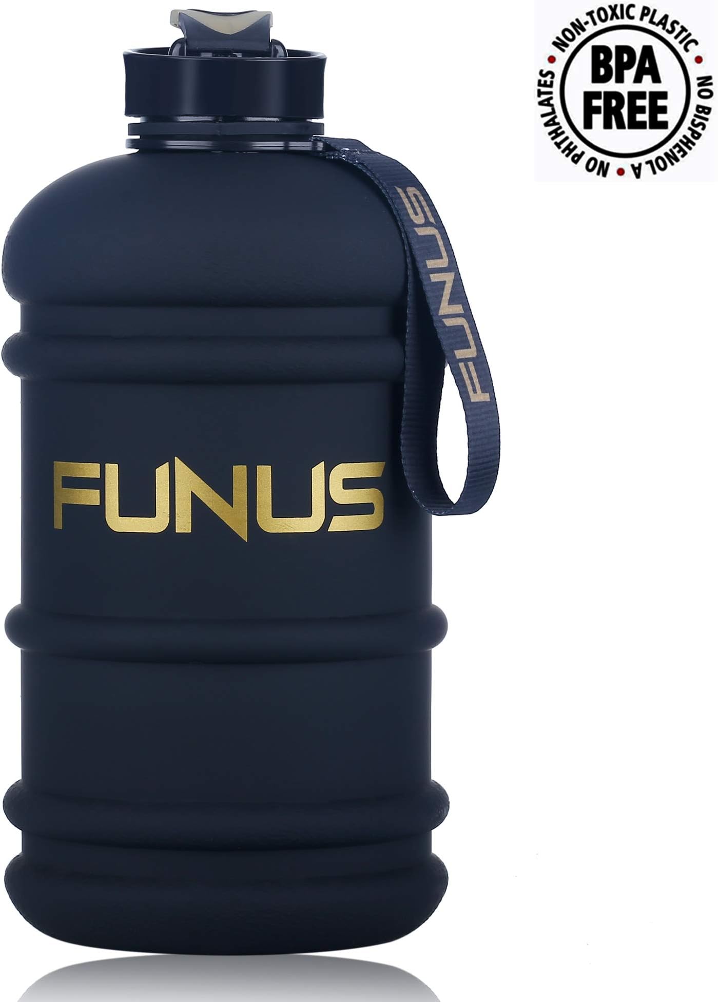 Half Gallon Water Bottle Dishwasher Safe Tritan US BPA Free 2 Litre Big Water Bottles Leak Proof Reusable Large Water Jugs with Spout Gym Water Bottle for Sports Hydrate Water Bottle