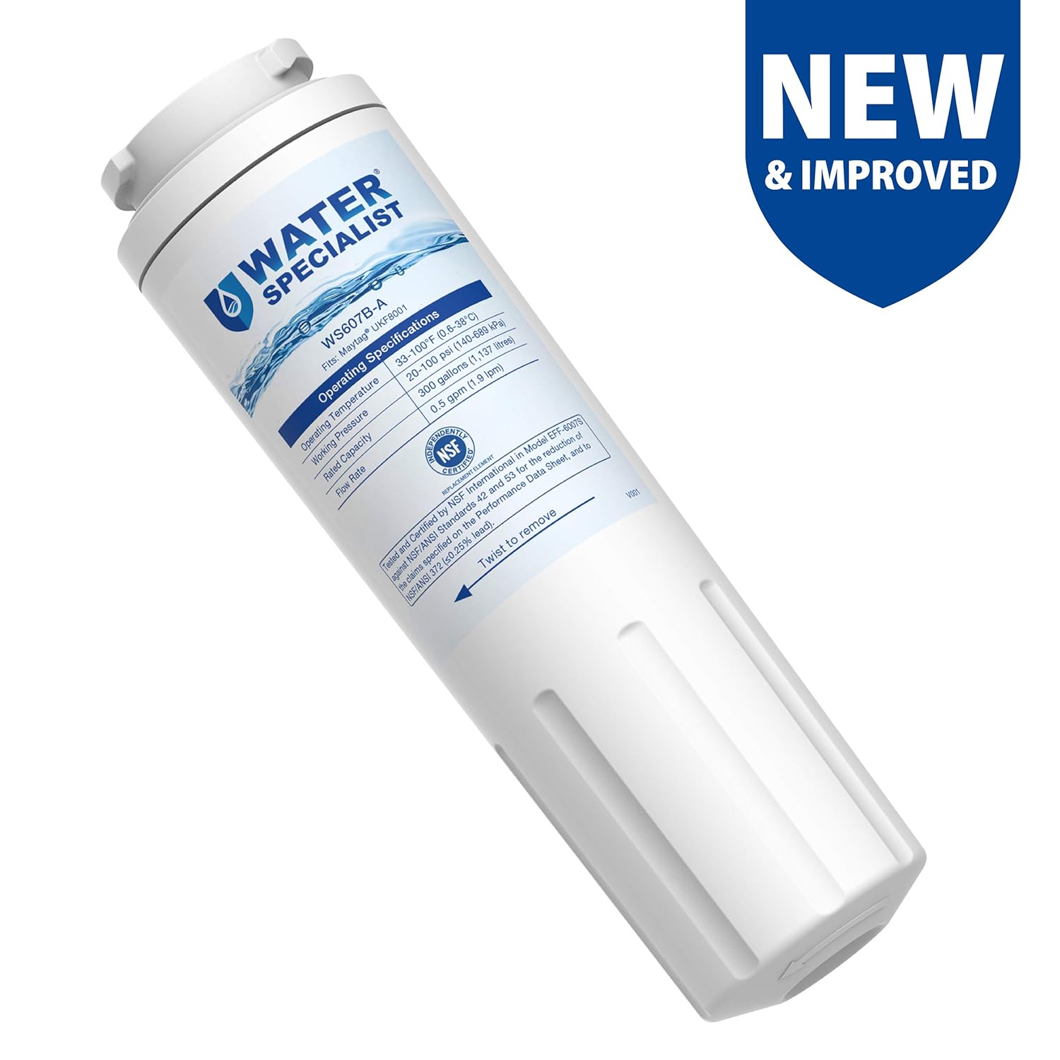 Waterspecialist Refrigerator Water Filter, Replacement for Maytag