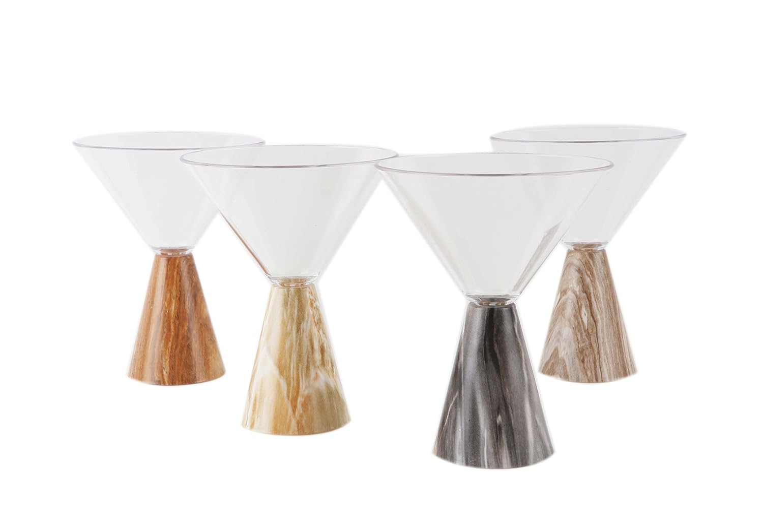 buy nani s firangi glasses martini cocktail and mocktail glass designer glass stylish innovative drinkware pack of 4 marble pattern online at low prices in india amazon in buy nani s firangi glasses martini