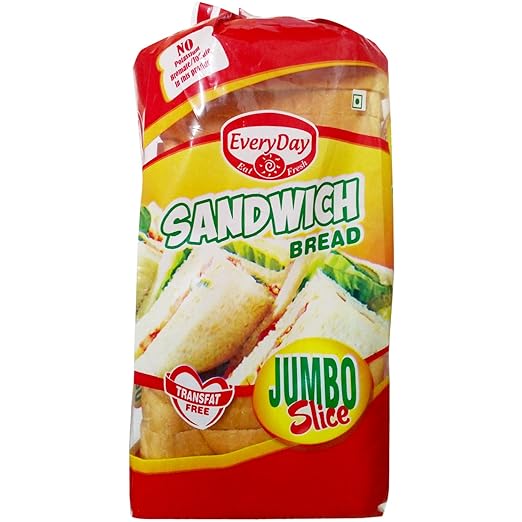 Every Day Sandwich Bread Jumbo Slice, 800g Pack Amazon.in Grocery