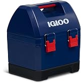 Igloo Gripper CoolBox 10 Qt Cooler, Americana | Insulated Lunch Box Cooler, Holds 11 Cans, Toolbox-Tough Latches, Rubberized Non-Slip Base, Lid Cargo Divider