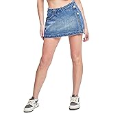 YMI Women's Denim Wrap Skort, Medium Blue, 07