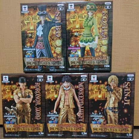Amazon Co Jp ナムコ限定 3種 モーリーファンタジー限定 2種 未開封 ワンピース Dxf Grandline Gold ゾロ サンジ ルフィ サボ コアラ Special フィギュア Hobby