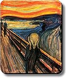 Computer Mouse Pad Art Print Munch The Scream 9.25 x 7.75 x 1/8 in Thick Non Slip Backing