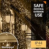 ANSIO Christmas Lights 500 LED 50m Warm White with Timer IP44 USB? Mains view 4