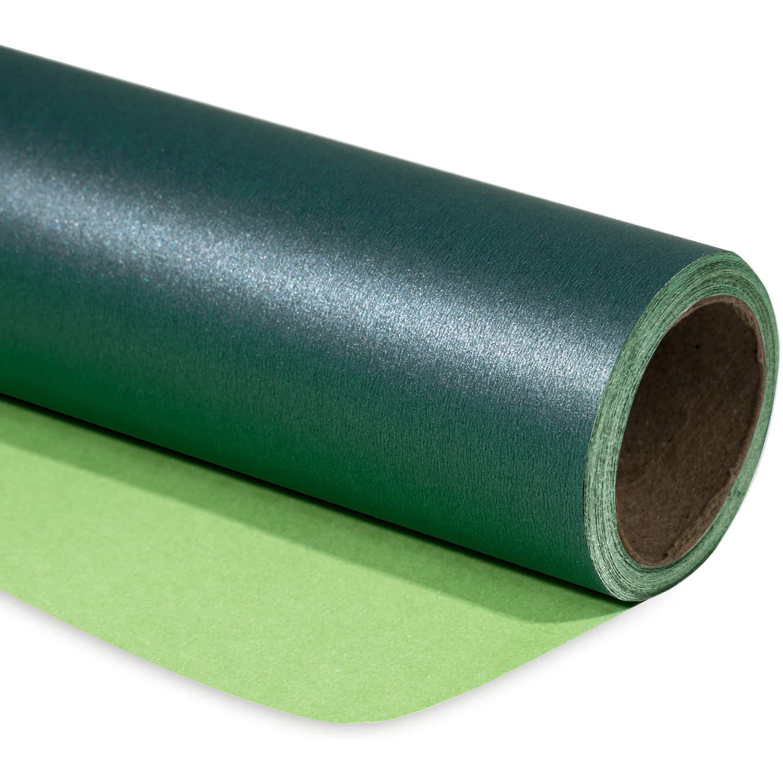 RUSPEPA Green Matte Wrapping Paper - 43.2 cm X 10 m - Solid Color Pearly - lustre Paper Perfect for Wedding, Birthday, Christmas, Baby Shower