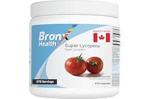 BRONX Lycopene with Zinc and Selenium 270 Capsules | Supports Prostate Health | for Men and Women | Powder Pills | Bulk Suppl