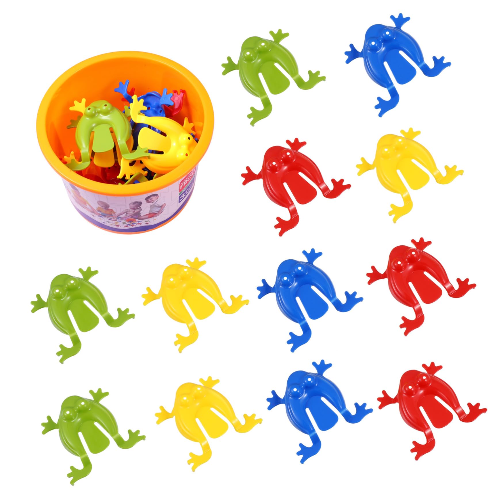 TOYANDONA 1 Set Frog Jumping Toy Frog Jumping Bucket s Flipping s  Bounce That Jumps Educational s Funny Hopping s Jump Kid