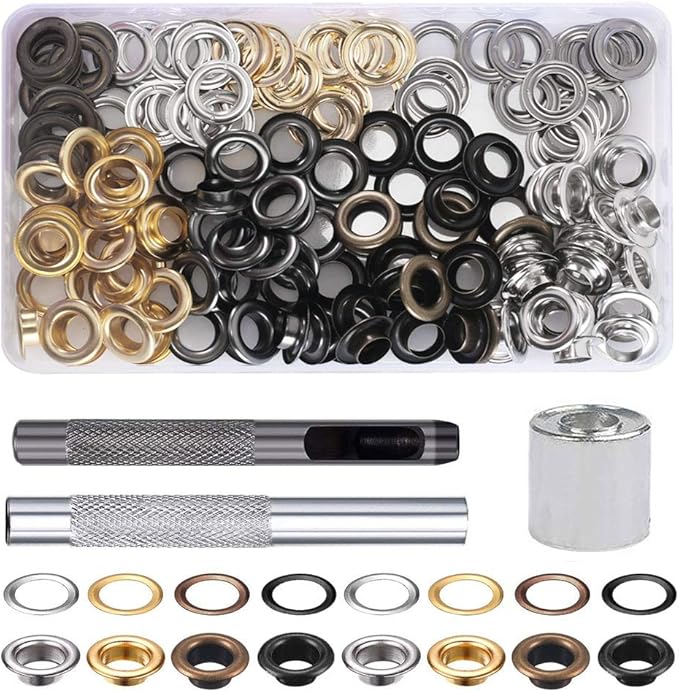 Kit De 800 œillets En Métal Avec Outils, Mini œillets De 2 Mm En 4 Couleurs (or, Argent, Cuivre, Bronze) Avec Outils D'installation Et Boîte De Rangement Pour Loisirs Créatifs, Vêtements, Chaussures