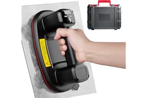 YYDENTOOL Electric Suction Cup, Battery Heavy Duty Suction Cup with 2 Brushless Motors, 660lbs/300kg Load Capacity, LCD Display, 4500mAh Battery, 10" Diameter Suction Cups for Glass, Tile, Granite