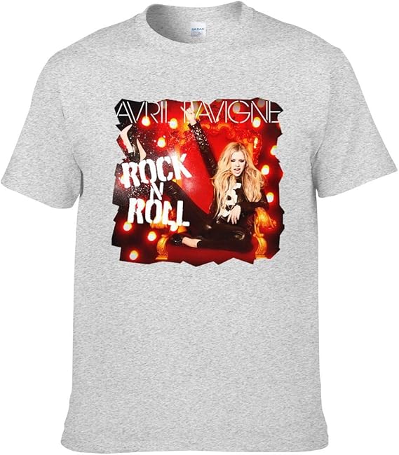 Amazon Co Jp ｔシャツ メンズ 半袖 Avril Lavigne Rock N Roll プリント おしゃれ ブラック 服 ファッション小物