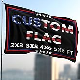 Custom Flag 3x5 Ft Double Sided Outdoor,Personalize Print Your Own Text/Photo/Logo,Custom Flags for Outside,Customized Indoor Outdoor Decoration