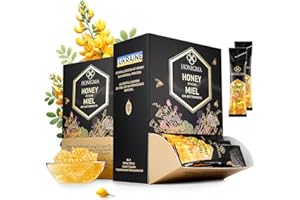 HONIGMA® Deliciously Sweet Acacia Honey Sticks - 50 Count (12g each) | Pure Ukrainian Honey | Sustainably Sourced | Bursting 