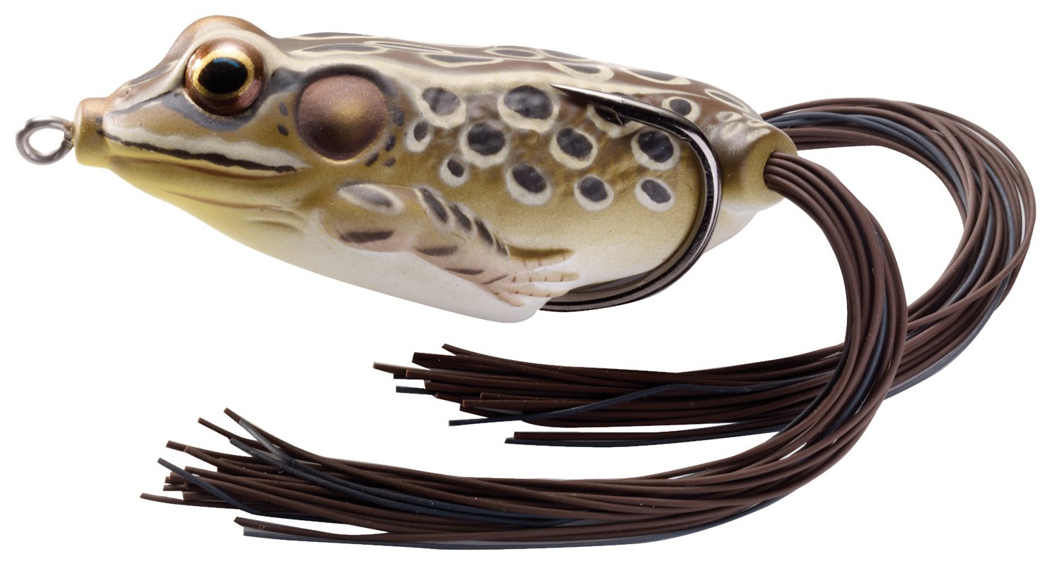 Fishing Tackle Lures Hollow Body Frog, 2-5-8", Tan Brown