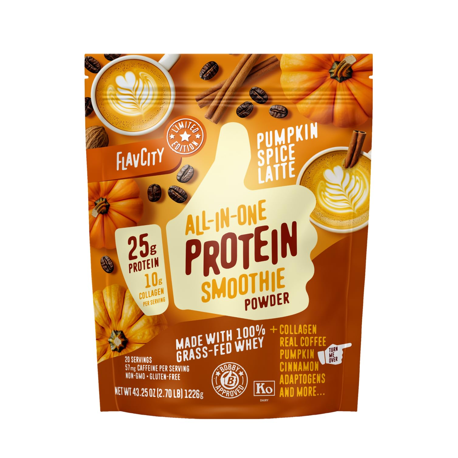 All-In-One Protein Smoothie (Pumpkin Spice Latte)