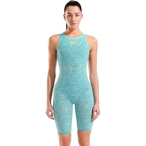 Arena Women's Open-Back Powerskin Carbon Air2 Kneeskin Racing Suit Le Compressive Swimsuit