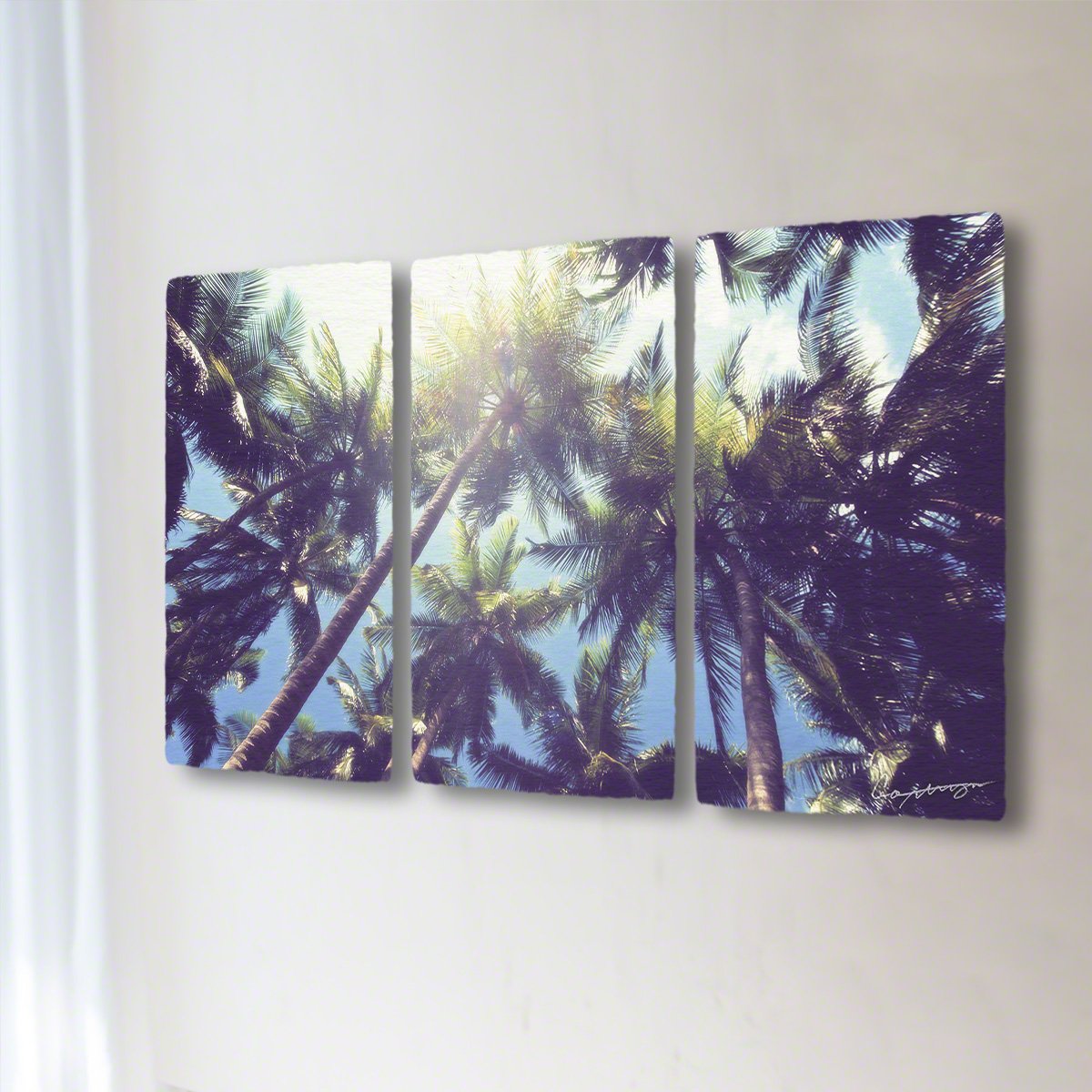壁飾り 青空と太陽とヤシの木 絵画 インテリア 絵 アートパネル 壁掛け アート 和紙 96x54cm 円 B07bkwd4h3 34 アートパネル3枚続き 長辺96cm 34 アートパネル3枚続き 長辺96cm 3枚 円 青空と太陽とヤシの木 続き 青空と太陽とヤシ の木 海 決算特価商品