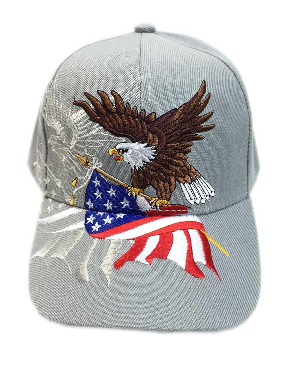 Aesthetinc Patriotic American Eagle and American Flag Baseball Cap USA