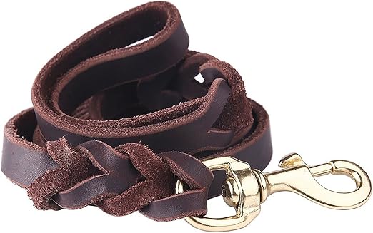 premium leather dog leashes
