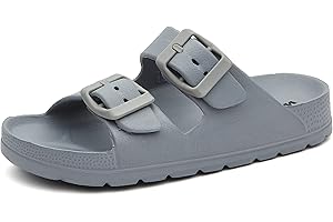 Weestep Boys Girls Toddler Little Kid Lightweight EVA Double Adjustable Strap Sandal