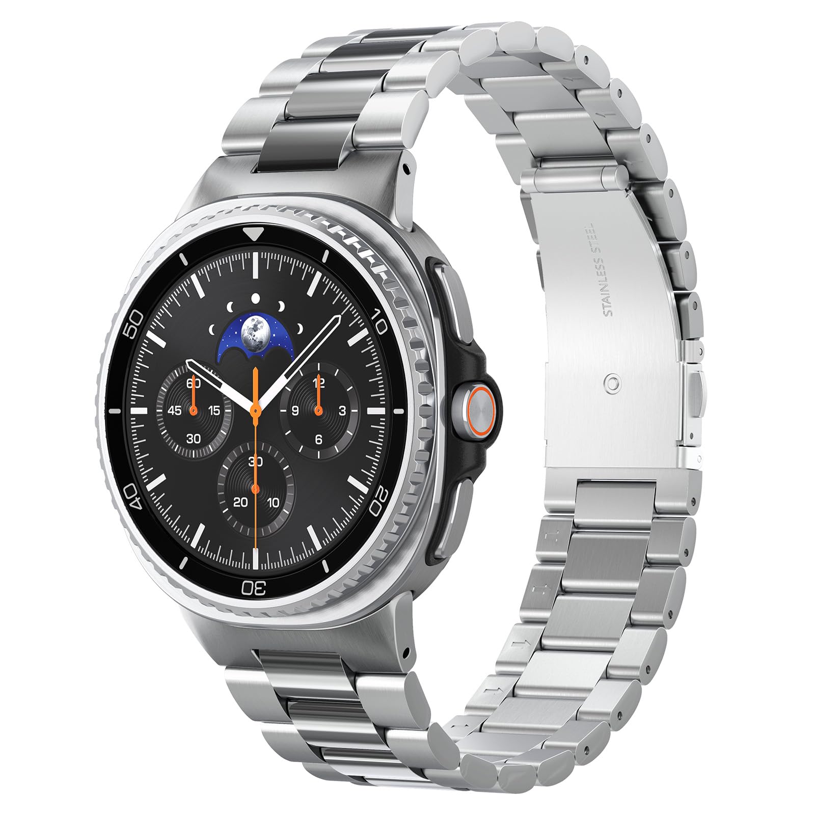 Spigen Modern Fit 316L Designed for Samsung Galaxy Watch 8 44/40mm, 8 Classic 46mm Band (2025) - Silver