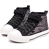Toandon Kids Adorable Fashion High Top Casual Canvas Sneakers